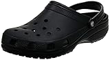 Crocs Unisex Classic Clog, Black, 43/44 EU