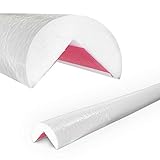 Betriebsausstattung24® Eckschutzprofil Typ A | Länge: 1,0 m | Material: hochflexiblem Polyurethan-Schaum | Selbstklebend | Farbe: weiß |