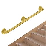 Handlauf für Treppen Innen, Rutschfestes Treppengeländer Schmiedeeiserne Treppengeländer Treppengeländer für Innentreppen und Außentreppen mit I