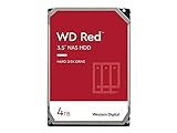 WD Red interne NAS-Festplatte 4 TB (3,5 Zoll, NAS Festplatte, 5400 U/min, SATA 6 Gbit/s, NASware-Technologie, 256 MB Cache)