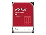 WD Red interne NAS-Festplatte 4 TB (3,5 Zoll, NAS Festplatte, 5400 U/min, SATA 6 Gbit/s, NASware-Technologie, 256 MB Cache)