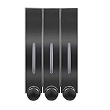 Baoblaze 2x Badezimmer Seifenspender Shampoo Container Pumpe Flasche Home Cafe Triple Black