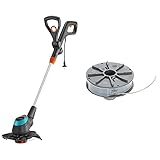 GARDENA Elektro-Trimmer EasyCut 450/25: Rasentrimmer mit verstellbarem Griff, 250 mm Schnittkreis & Ersatzfadenspule: Austauschbare Fadenspule für Gardena Turb