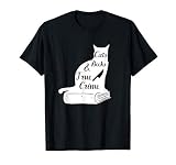 Katzen True Crime Bücher Fan Geschenk Geschenkidee Murderino T-S