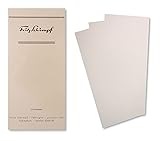 Fritz Schimpf Feinpost Briefpapier Briefkarten DL (25 Stück), Farbe Crè