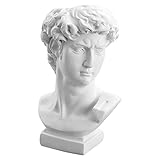 Cabilock David Statue Blumenvase Möbel Skulptur Pinsel Halter Harz Kopf Zement Pflanzer Blumenvase Make-Up Stifthalter Hauptdek