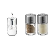 WMF Barista Zuckerstreuer, 240g, Glas, Cromargan Edelstahl, poliert & Bel Gusto Salz und Pfeffer Streuer Set 2-teilig, Streuer klein, Salzstreuer mini, Cromargan E
