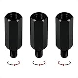 Evermotor Motorrad Spiegel Adapter Spiegelverlängerungen Roller Rückspiegel Schrauben von M10 Rechtsgewinde auf M8 Linksgewinde/Rechtsgew