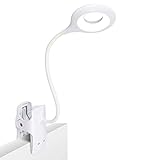 Leselampe, 28 LED Augenschutz Buchleuchte, 3 Farben * 3 Helligkeit Bett Leselampe mit flexiblem Hals, wiederaufladbare USB Leselampe, Touch Control Schreibtischlicht [Energieklasse A ++]