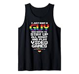 Gay Gamer I Want a Guy to Play Videospiele and Sex Stuff Tank Top