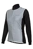 SUNDRIED Frauen-Reflective-Zyklus Jacke windundurchlässig Wasserdicht Radjacke MTB Straßen-Fahrrad-Zyklus-Kit (Schwarz, XL)