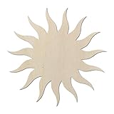 Kleenes Traumhandel - Sonne - Schlafzimmer Deko bis 60 cm Durchmesser aus Holz - Wanddeko Türdeko Kinderzimmer (60 cm, Sonne Typ1)