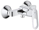 GROHE BauLoop Badarmaturen - Einhand-Brausebatterie (DN 15, Wandmontage) chrom, 23340000