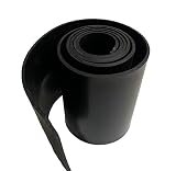Gummistreifen Hartgummi mit Gewebeeinlage 200mm (20cm) breit, Stärke: 3mm Vollgummi Gummirolle Gummileiste (1m x 20cm x 5mm)