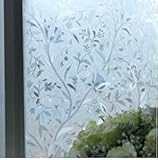 3D geprägte Tulpenblume Glasaufkleber, PVC Wasser-/ölbeständige Sichtschutz-Fensterfolie, geeignet für Home Office D 60x100