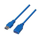 AISENS A105 – 0046 externer Verlängerung USB 3 Kabel (2 m, geeignet für Case/Spiele-Konsole/Digitalkameras/Webcam/Drucker/Maus) b