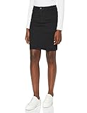 VERO MODA Damen VMHOT Nine HW DNM Pencil Skirt GA NOOS Rock, Schwarz (Black Black), S