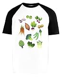 Landwirte Markt Unisex Weiß Baseball T-Shirt Herren Damen Kurze Ärmel Short Sleeves XXXL