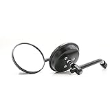 QNMB Motorrad Rückspiegel Motorrad Rückspiegel Aus Aluminium Motorrad Seitenspiegel 8mm Für HA-RLEY FÜR Sportster 883 1200 Für Eisen 883 (Color : 1)