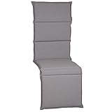 Acamp Relaxsessel Auflage Paddy Model H | Relaxliege Auflage Made in EU nach Öko-Tex Standard | Lichtechte Liegestuhl Auflage mit Ausbleich-Schutz | Atmungsaktive Relaxstuhl Auflage in Hell-G