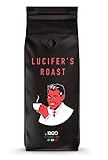 LUCIFER'S ROAST 1kg Espresso Bohnen by KIQO aus Italien - sehr starker Kaffee - 100% Robusta - Manufakturröstung in Kleinstchargen (ganze Bohnen, 1000g)
