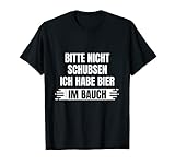 Bitte nicht Schubsen ich habe Bier im Bauch Männertag Herren T-S