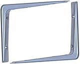 LIUCHUNYANSH Regalträger Regalhalterung Moderne minimalistische Dreieckhalterung, Wandrechtwinkelhalterung, 2 Farboptionen, Oberflächenmalerei, EIN Satz von 2 Stück (Color : Silver, Size : 8cmx12cm)