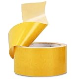 Instalguru Blue Dolphin Doppelseitiges Klebeband Extra Stark 50 mm x 25 m Teppichklebeband Doppelseitig | Montageband Teppich Weiß für Treppenstufen Matten Stufenmatten Pads Bild Double Sided Tap