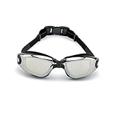 LEYIS Taucherbrille Schwimmbrille Frauen Männer einstellbar UV. Schutzwasserdichte Anti-Nebel-Eyewear Swim Pool Tauchen Wassergläser Gafas (Color : Black)