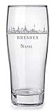 Bierglas mit Gravur und Name personalisiert, 0,3l - Motiv Stadt Dresden Skyline, tolles Geschenk