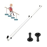 RTYUI Treppengeländer Handlauf Weißer Handlauf Holz 1ft-20ft Komplett-Set, rutschfestes Sicherheits-Treppengeländer für den Innen- und Außenbereich, Korridor-Stützstange mit Fester Halterung (Größ