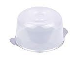 chg Napfkuchenplatte mit Haube, Edelstahl, Silber, transparent, 25 x 25 x 13 cm, 2-E
