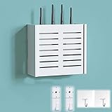 KXHWSH Router Aufbewahrungsbox Wand Weiß- Router Regal WLAN Box- TV Kabel Router Verstecken Box- WiFi Router Storage Box 22X8.5X20CM (Color : D)