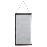 CALIDAKA Schmuckdisplay Ohrring Organizer Geschenk Mesh Stoff Wand hängende Aufbewahrung praktisch (braun)
