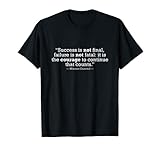 Winston Churchill Courage Success Zitat T-S