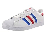 adidas Originals Herren Superstar Shoes Turnschuh, Weiß/Blau/Team Collegiate Rot, 37 1/3 EU