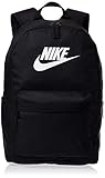 Nike Heritage Sac a dos 2.0, Unisex-Erwachsene , Schwarz (Black/Black/White), One S