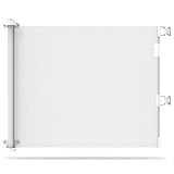 Multifun Türschutzgitter Treppenschutzgitter Roll, 0-150cm Treppenschutzgitter Ausziehbar, Baby Absperrgitter Schutzgitter Treppe für Babys und Hund, Geeignet für Den Innen- und Auß