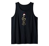 Musical Notes Shirt Santa Hat Christmas Musical Apparel Tank Top