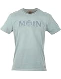 Herren T-Shirt Bulli »Moin« Spicey Orange Weiß (M)