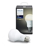 Philips Hue White E27 LED Lampe Erweiterung, dimmbar, warmweißes Licht, steuerbar via App, kompatibel mit Amazon Alexa (Echo, Echo Dot)