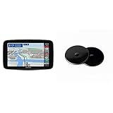 TomTom Navigationsgerät GO Discover (7 Zoll, Stauvermeidung Dank TomTom Traffic) & Klebe-Befestigungsplatten fürs Armaturenbrett für alle TomTom Modelle (z. B. TomTom GO, Start, Via)