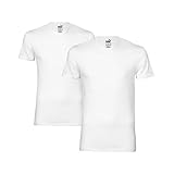 Puma Herren Bodywear Basic T-Shirt 2er Pack, weiß, L, 652001001