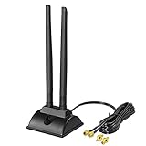 Bingfu 4G LTE Antenne SMA TS9 6dBi Magnetfuß MIMO Network Antenna Signal Amplifier für Telekom, Vodafone, O2, E-Plus LTE CPE Broadband Wireless Router Cellular Gateway Modem Huawei R