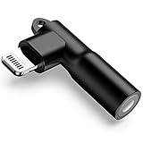 Mangotek Ersatz für Apple iPhone Kopfhörer Adapter, MFi Right Angle Lightning auf 3,5 mm Kopfhörerbuchse Adapter Kopfhörer Audio Aux Adapter für iPhone 13 12 Pro Max 7 8 Plus 11 XR X XS SE M