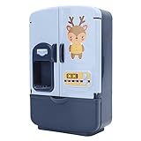 Cuque Little Chef Toy, Interne Partition Storage Mini Kühlschrank Spielzeug für Spielzeug für Geschenk für mehr als 3 Jahre alt(Blau)