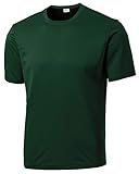 Opna Herren T-Shirt Big & Tall Short Sleeve Moisture Wicking Athletic T-Shirts Normale Größen & XLT's - Grün - X-Groß