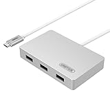 Dockingstation USB C. Nabe USB Splitter mit 3. USB 3.0. Ports und USB C. Stromanschluss USB Erweiterung für Desktop, Computer, PC, Laptop USB V