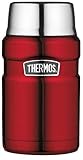 THERMOS Thermobehälter für Essen groß Lunchpot Stainless King, Thermogefäß Edelstahl rot 710ml, Speisegefäß für Essen, Suppen, Müsli, 4001.248.071, dicht, 14 Stunden heiß, 24 Stunden k