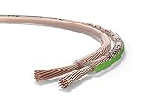 Oehlbach Speaker Wire SP-7 - Stereo HI-FI Lautsprecherkabel - Boxenkabel mit OFC (sauerstofffreies Kupfer) 2 x 0,75 mm² - Mini Spule Lautsprecher Kabel - Glasklar 10 M